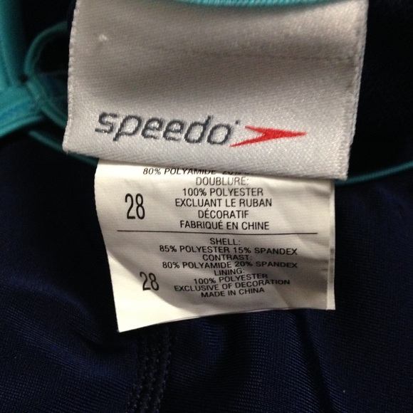 Speedo Girl's Solid Logo Flyback Swimsuit 28 - Picture 4 of 5